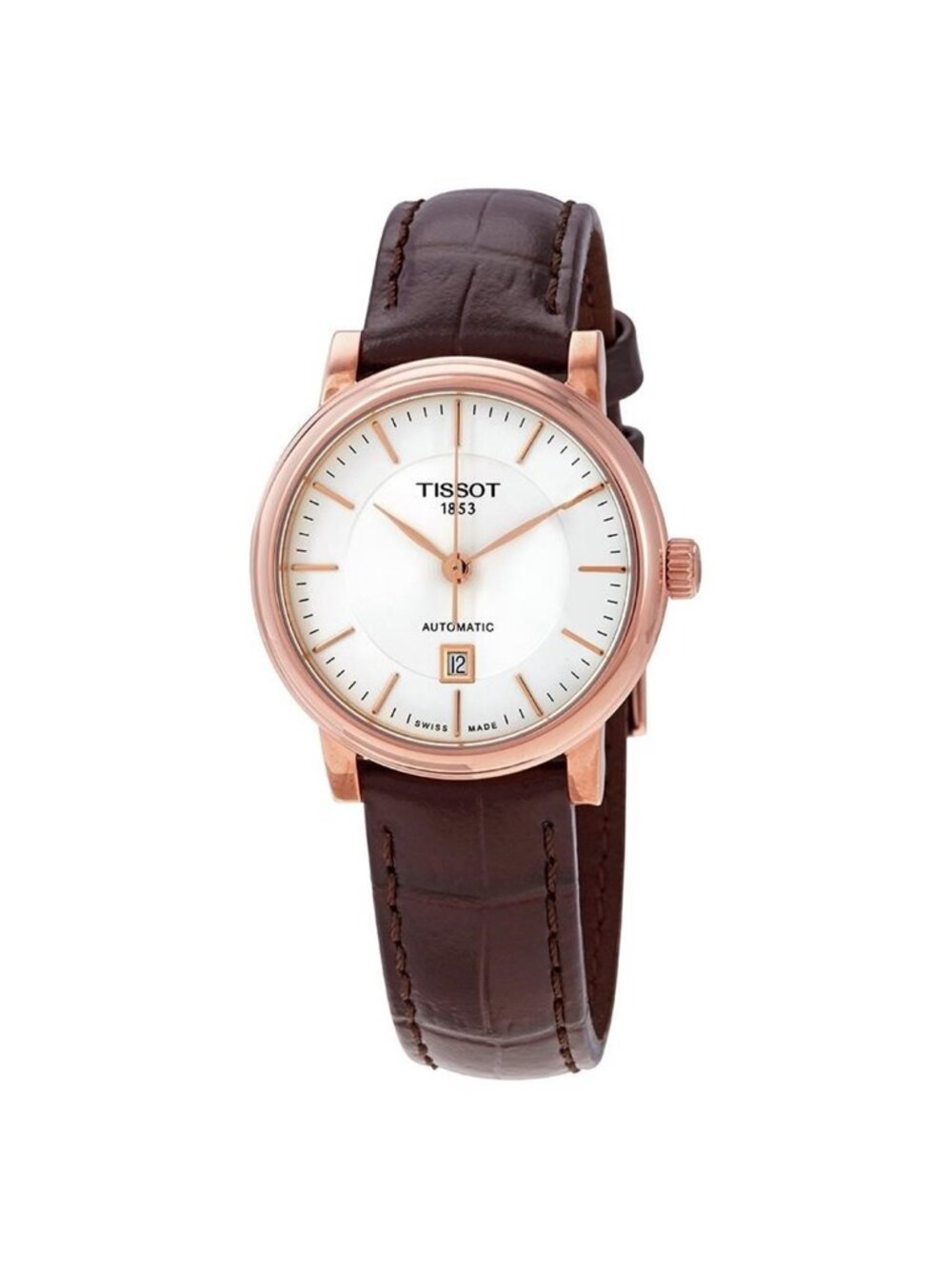 NWT Tissot Carson Automatic Silver Dial Ladies Watch
